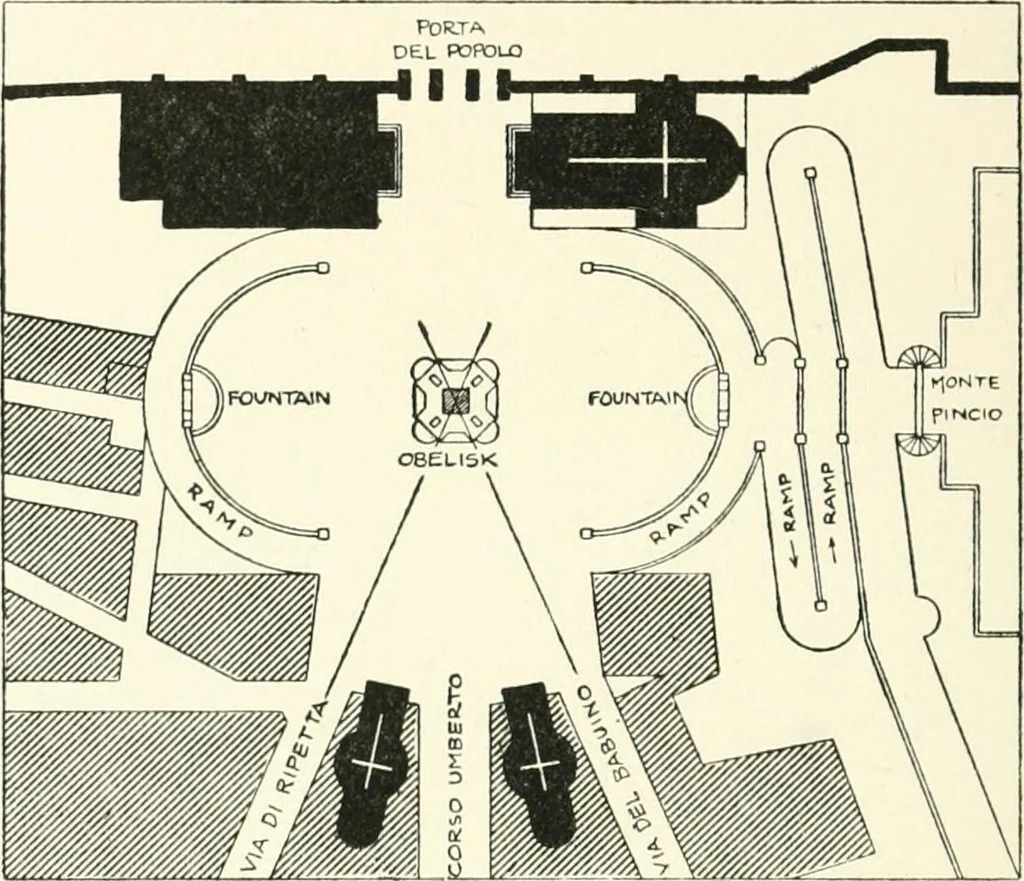 An illustration from Town planning, past, present and possible, 1911, leaf 339