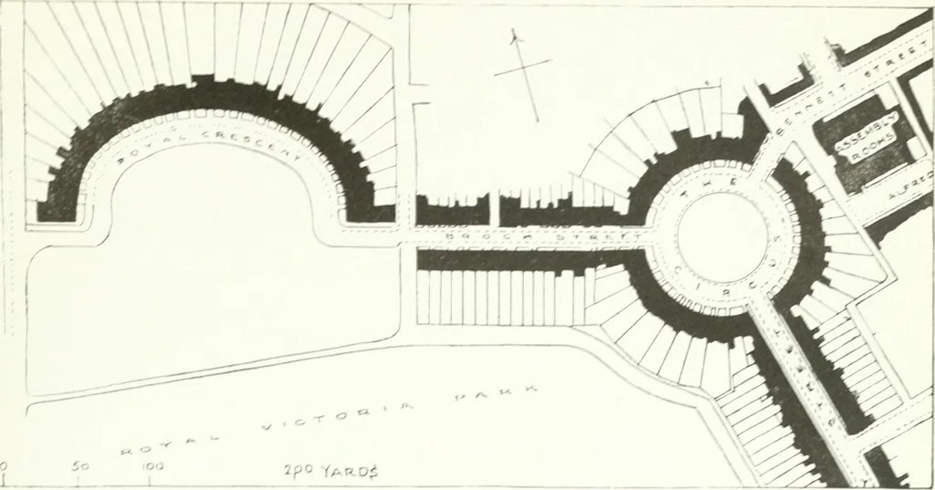 An illustration from Town planning, past, present and possible, 1911, leaf 376