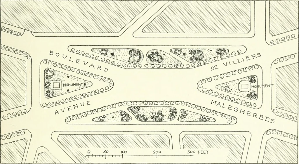 An illustration from Town planning, past, present and possible, 1911, leaf 378