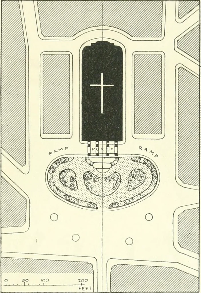 An illustration from Town planning, past, present and possible, 1911, leaf 392