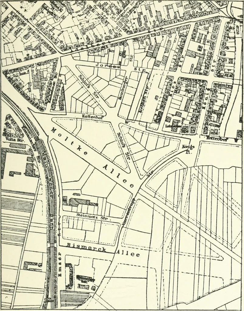 An illustration from Town planning, past, present and possible, 1911, leaf 68