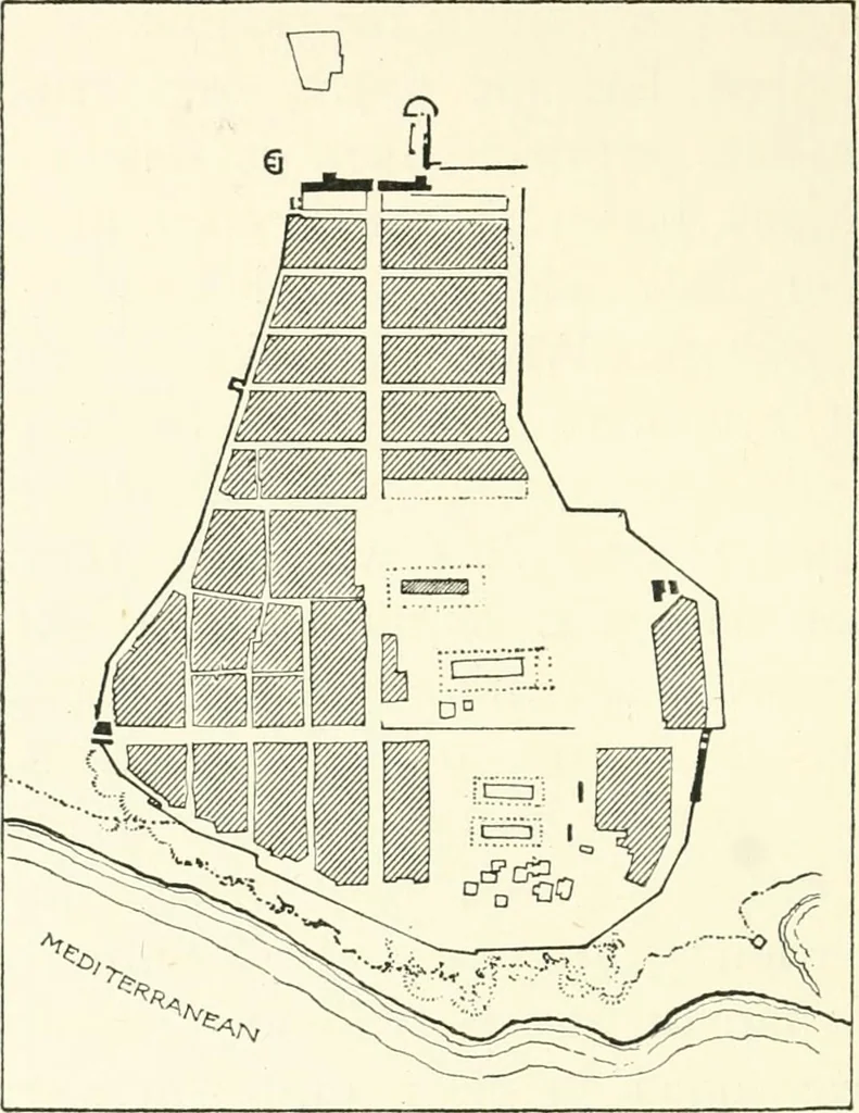An illustration from Town planning, past, present and possible, 1911, leaf 91