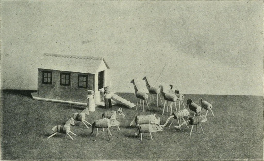 An illustration from Toy-making in school and home, 1916, leaf 84