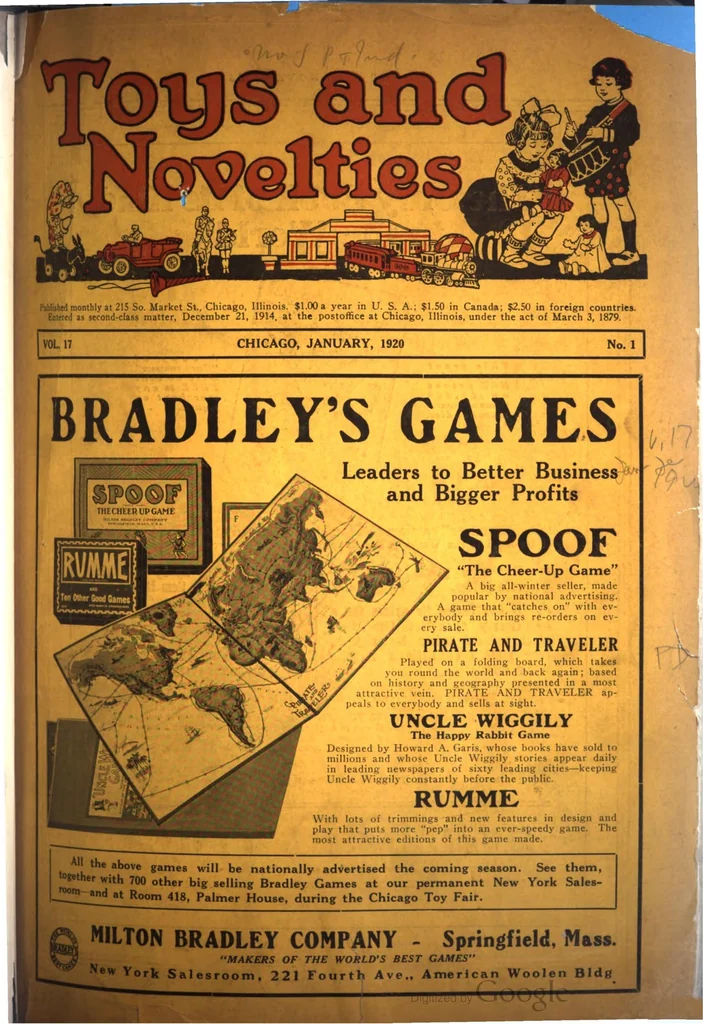 An illustration from Toys And Novelties, Volume 17, Issue No. 1 6 January June 1920, 1920, leaf 7