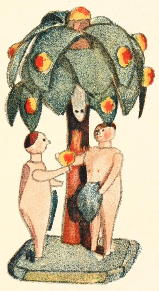 An illustration from Toys, painted by W. Trier;, 1922, leaf 109