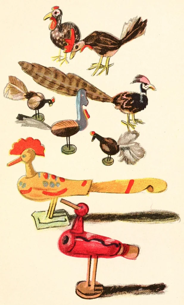 An illustration from Toys, painted by W. Trier;, 1922, leaf 137