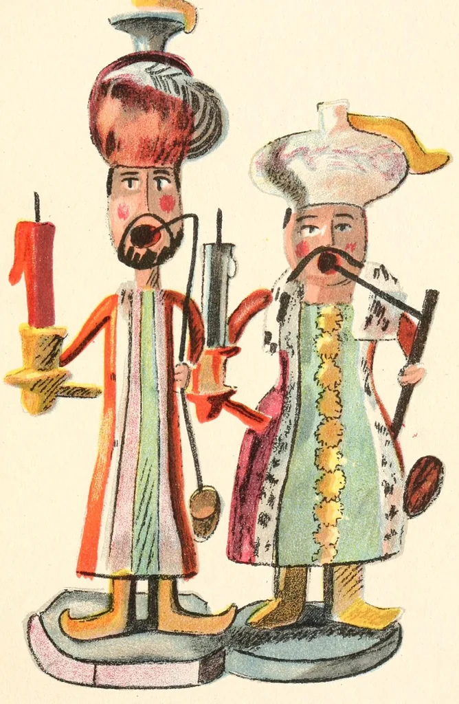 An illustration from Toys, painted by W. Trier;, 1922, leaf 41