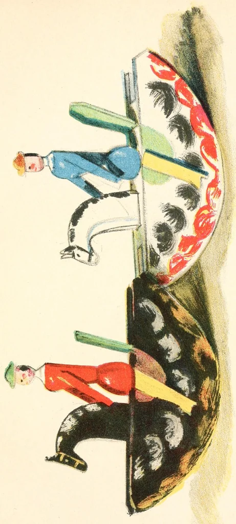 An illustration from Toys, painted by W. Trier;, 1922, leaf 69