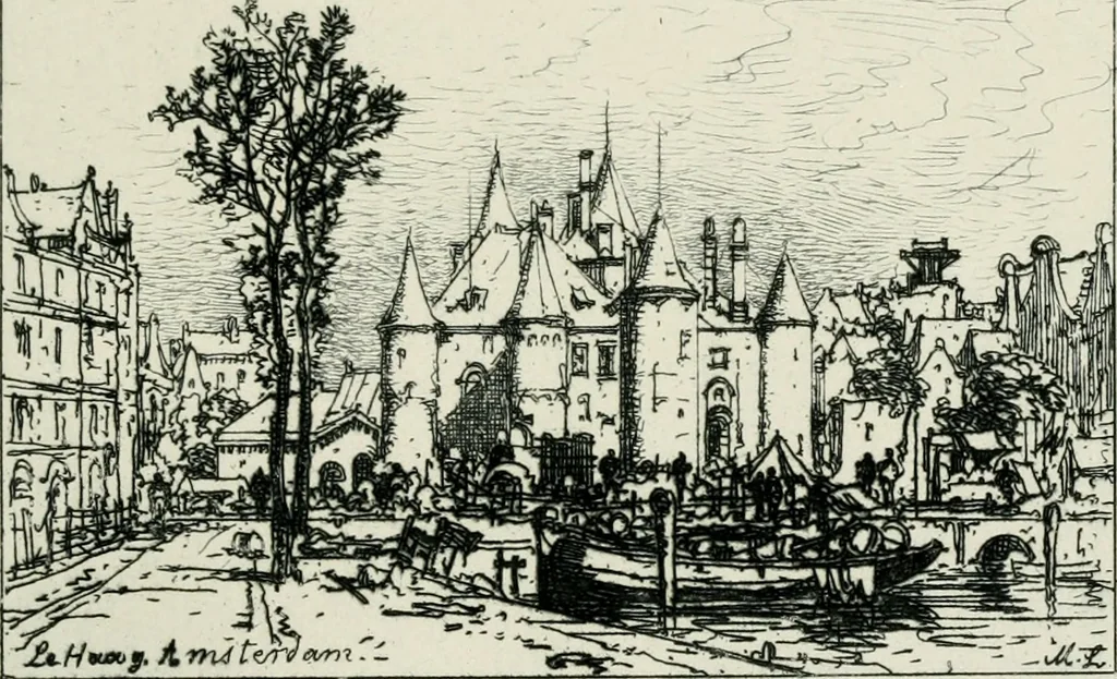 An illustration from A treatise on etching, 1880, leaf 109