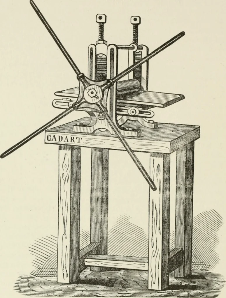 An illustration from A treatise on etching, 1880, leaf 118