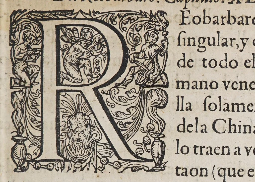 An illustration from Tractado delas drogas, y medicinas de las Indias Orientales, 1578, leaf 317