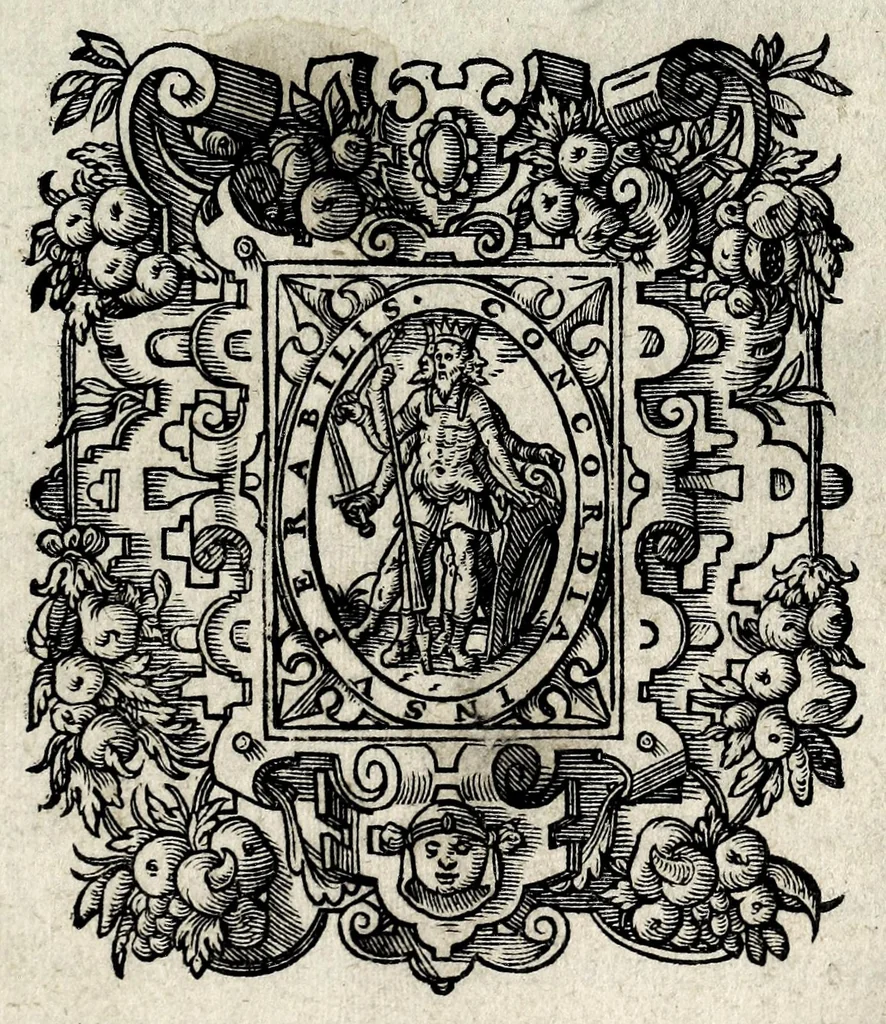 An illustration from Tractaet vande oudtheyt van de Batavische, nu Hollandsche Republique :, 1610, leaf 3