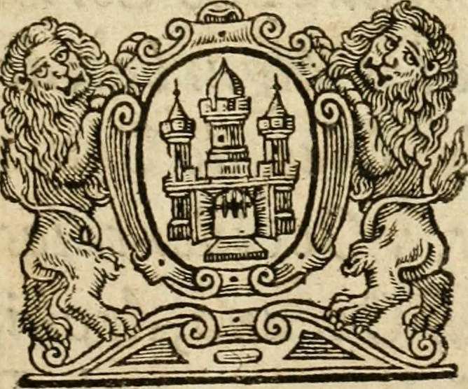 An illustration from Tractar wegen des spanischen Commercii gemacht zwischen dieKönigl: Mayt: in Spanien und die Erbb: Hansee-Städten. Sampt Höchstgedachter Königl. Mayt. Renovation und Confirmation so woll anderer Immuniteten und Privilegien der Erbb. Hansee-Städte, als des Tractatus de anno 1607. Allermassen solches originaliter in latcinischer und spanischer Sprachelautet, und darauf in die Teutsche übergesetzet, 1658, leaf 6
