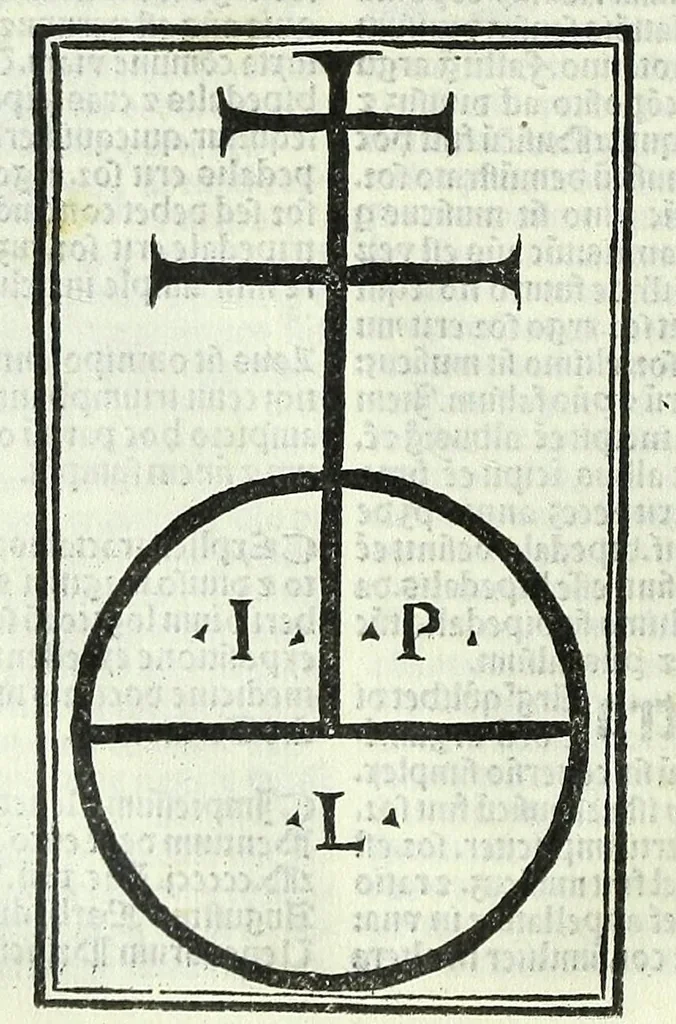An illustration from Tractatus de sensu composito & diuiso Magistri Gulielmi He[n]tisberi. : cu[m] expositione infrascriptoru[m]: videlicet. Magistri Alexandri Sermonete. Magistri Bernardini Petri de La[n]ducijs. Magistri Pauli Pergulensis. Magistri Baptiste de Fabriano, 1500, leaf 120