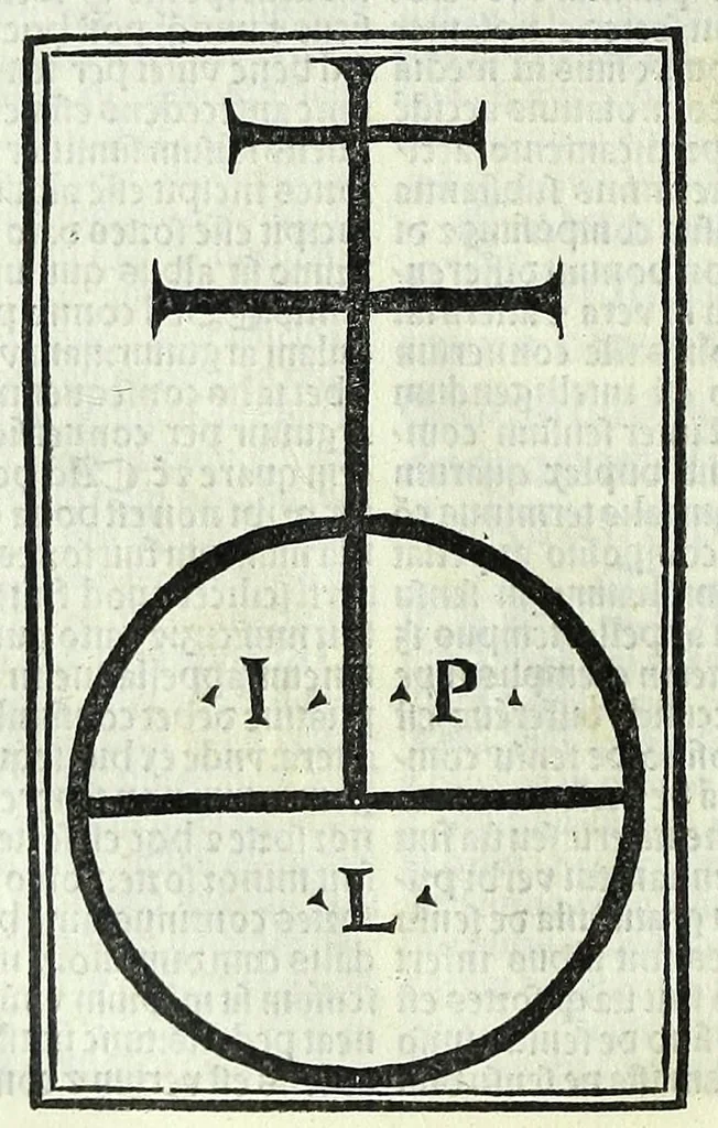 An illustration from Tractatus de sensu composito & diuiso Magistri Gulielmi He[n]tisberi. : cu[m] expositione infrascriptoru[m]: videlicet. Magistri Alexandri Sermonete. Magistri Bernardini Petri de La[n]ducijs. Magistri Pauli Pergulensis. Magistri Baptiste de Fabriano, 1500, leaf 170
