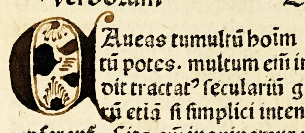 An illustration from Tractatus de ymitatione Cristi : cum tractatulo de meditatione cordis, leaf 38