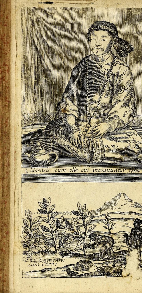 An illustration from Tractatus novi de potu caphé; de chinensium thé; et de chocolata, 1685, leaf 116