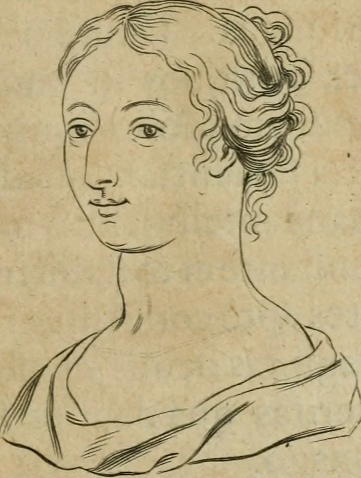 An illustration from Tractatus physiologicus de pulchritudine : juxta ea quae de sponsa in canticis canticorum mysticè pronunciantur, 1662, leaf 30