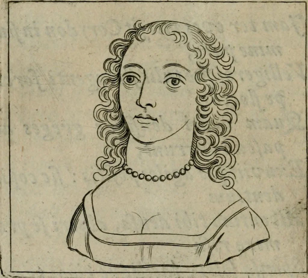 An illustration from Tractatus physiologicus de pulchritudine : juxta ea quae de sponsa in canticis canticorum mysticè pronunciantur, 1662, leaf 49