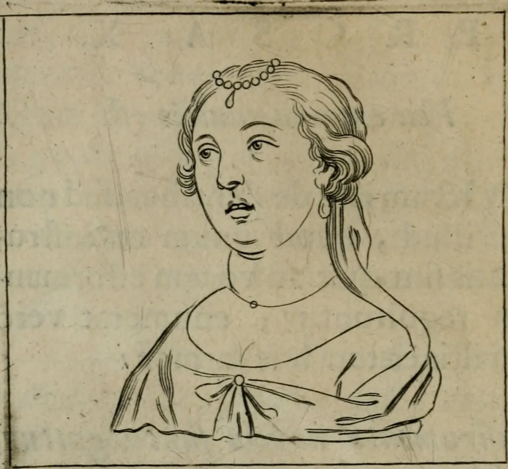 An illustration from Tractatus physiologicus de pulchritudine : juxta ea quae de sponsa in canticis canticorum mysticè pronunciantur, 1662, leaf 57