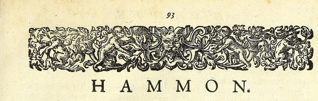 An illustration from Tractatus posthumus Jani Jacobi Boissardi Vesuntini De divinatione & magicis praestigiis : quarum veritas ac vanitas solidè exponitur per descriptionem deorum fatidicorum qui olim responsa dederunt : eorundemque prophetarum, sacerdotum, phoebadum, sybyllarum & divinorum, qui priscis temporibus celebres oraculis exstiterunt ; adjunctis simul omnium effigiebus, ab ipso autore e gemmis, marmoribus, tabulisq[ue] antiquis ad vivum delineatus : jam modo eleganter aeri incisis per Joh. Theodor. de Bry .., 1615, leaf 121