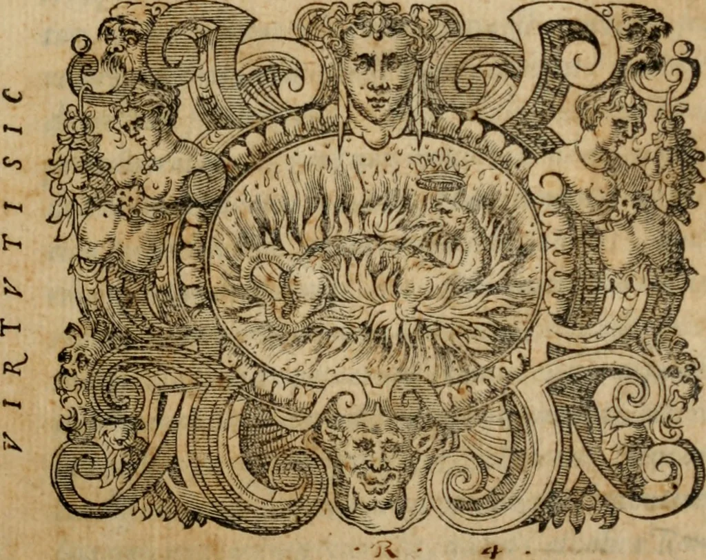 An illustration from Tractatus solemnis et aureus de agnosendis assertionibus Catholicis, et haereticis, 1571, leaf 4