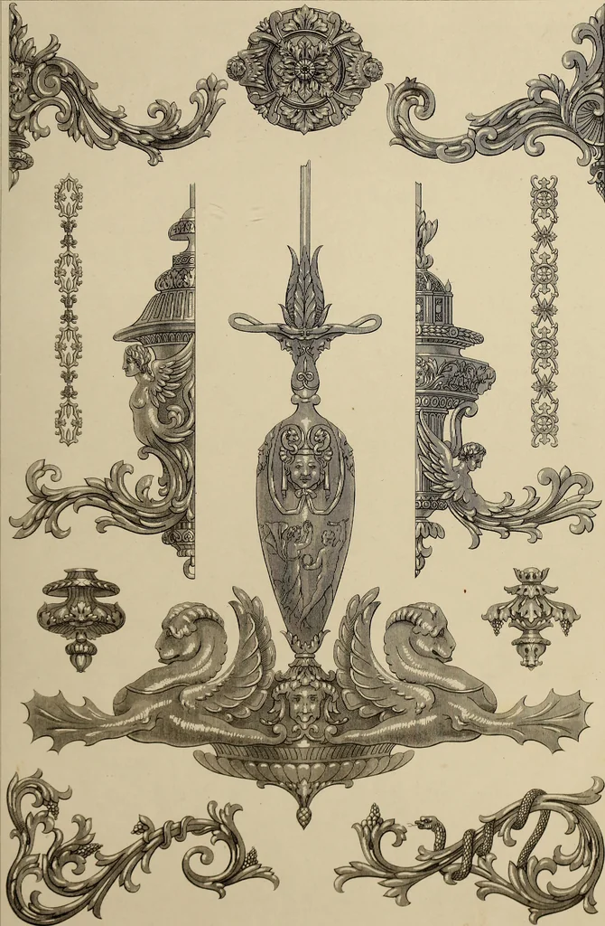 An illustration from The tradesmans book of ornamental designs, 1847, leaf 24