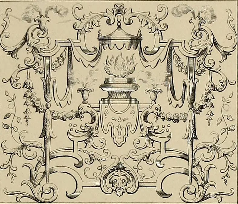 An illustration from The tradesmans book of ornamental designs, 1847, leaf 32