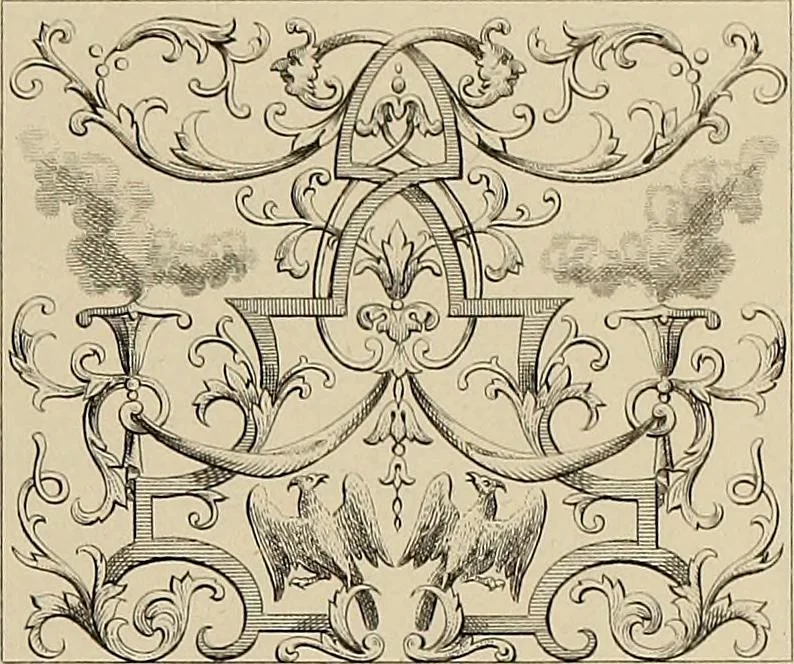 An illustration from The tradesmans book of ornamental designs, 1847, leaf 32