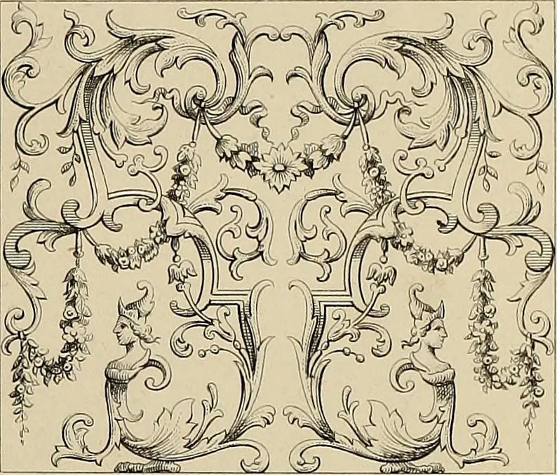 An illustration from The tradesmans book of ornamental designs, 1847, leaf 32
