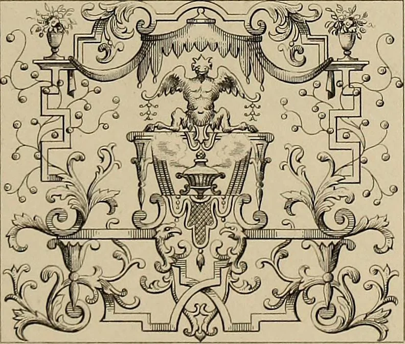 An illustration from The tradesmans book of ornamental designs, 1847, leaf 32