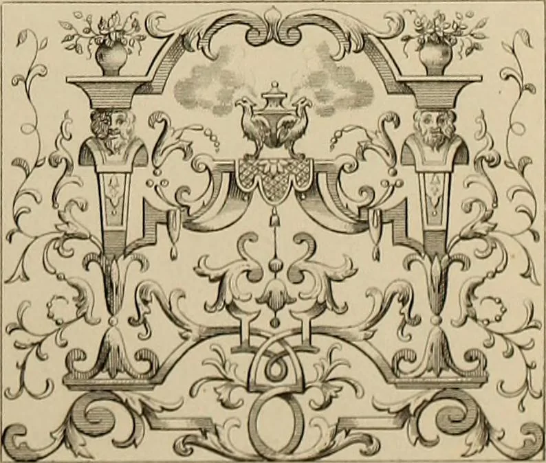 An illustration from The tradesmans book of ornamental designs, 1847, leaf 32