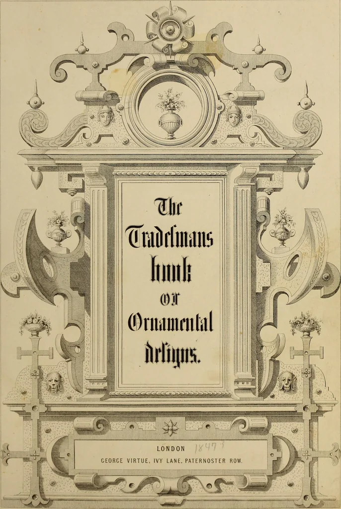 An illustration from The tradesmans book of ornamental designs, 1847, leaf 4