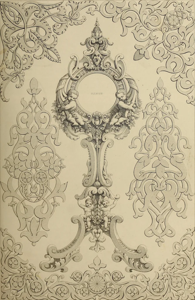 An illustration from The tradesmans book of ornamental designs, 1847, leaf 48