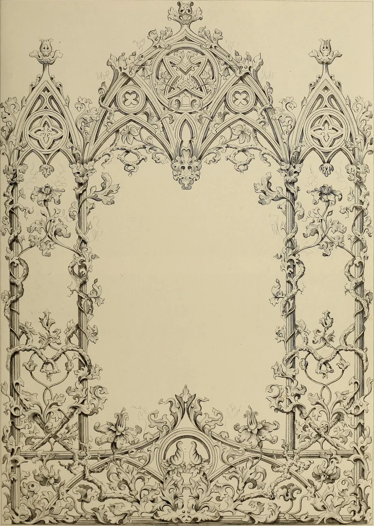 An illustration from The tradesmans book of ornamental designs, 1847, leaf 52