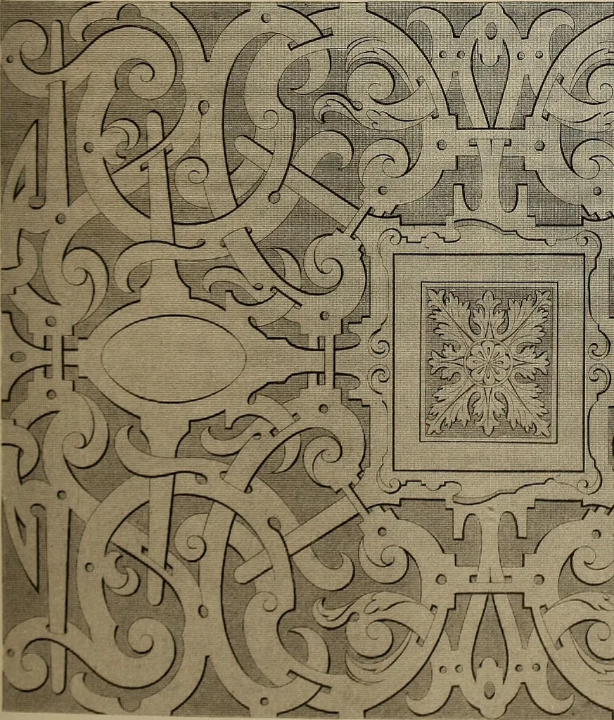 An illustration from The tradesmans book of ornamental designs, 1847, leaf 54