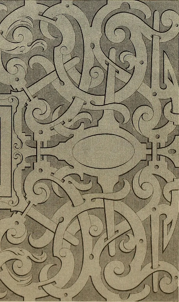 An illustration from The tradesmans book of ornamental designs, 1847, leaf 54