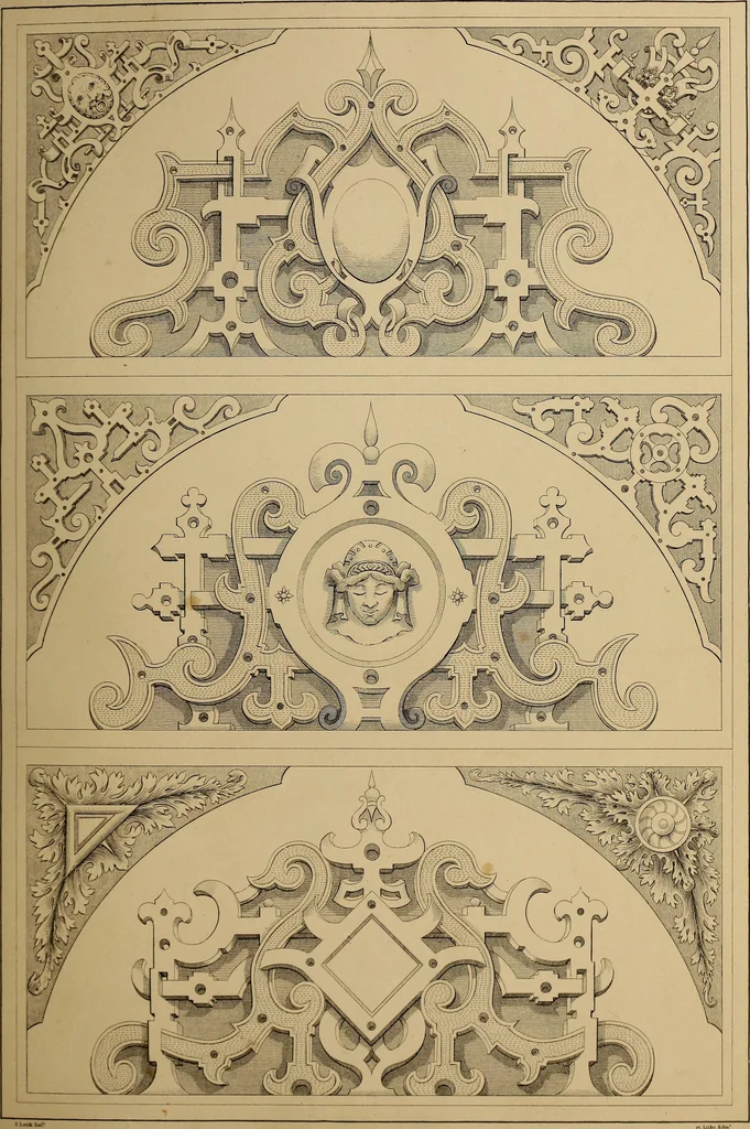 An illustration from The tradesmans book of ornamental designs, 1847, leaf 72