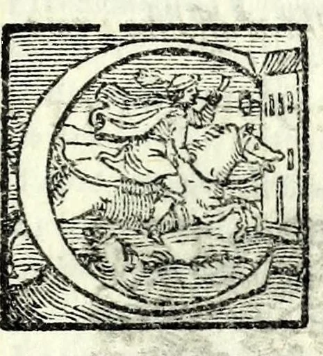 An illustration from Tragedie, 1560, leaf 299