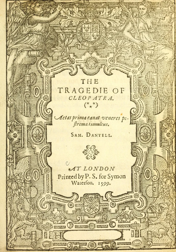 An illustration from Tragedie of Cleopatra, 1599, leaf 7