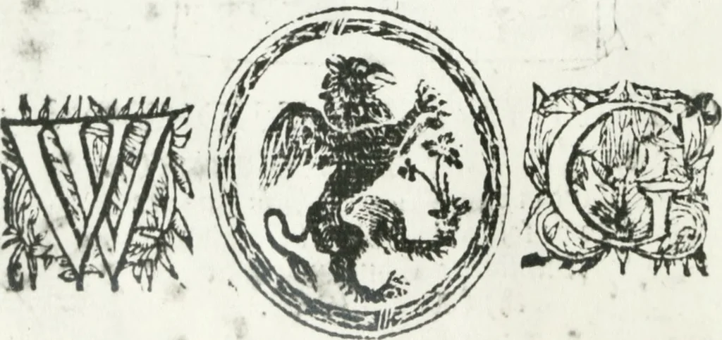 An illustration from The tragedie of Gorboduc, 1565, leaf 5