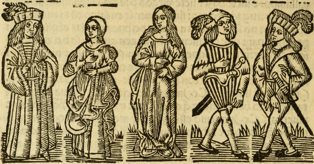 An illustration from Tragicomedia de Calisto y Melibea : en la qual se contiene de mas de su agradable y dulce estilo muchas sentencias filosofales : y avisos muy necessarios para mancebos : mostrandoles los engaños q estan encerrados en seruientes [sic] y alcahuetas : y nuevamente añadidos el tractado de Centurio, 1502, leaf 111