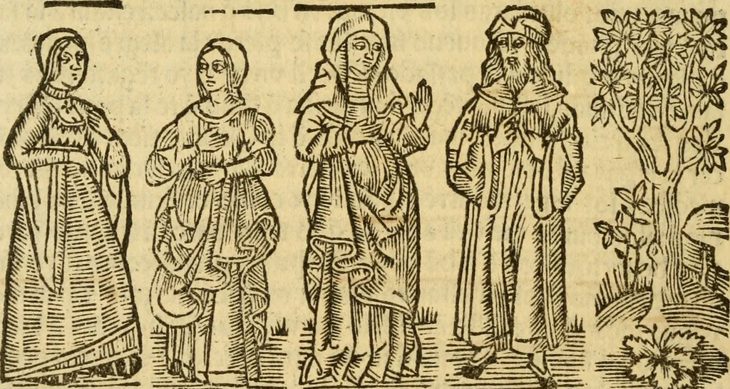 An illustration from Tragicomedia de Calisto y Melibea : en la qual se contiene de mas de su agradable y dulce estilo muchas sentencias filosofales : y avisos muy necessarios para mancebos : mostrandoles los engaños q estan encerrados en seruientes [sic] y alcahuetas : y nuevamente añadidos el tractado de Centurio, 1502, leaf 139