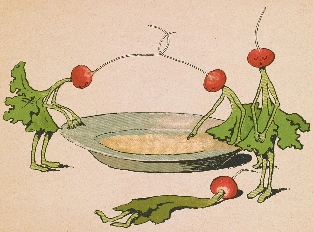 An illustration from Die tragische Rettichgeschichte, 1920, leaf 12