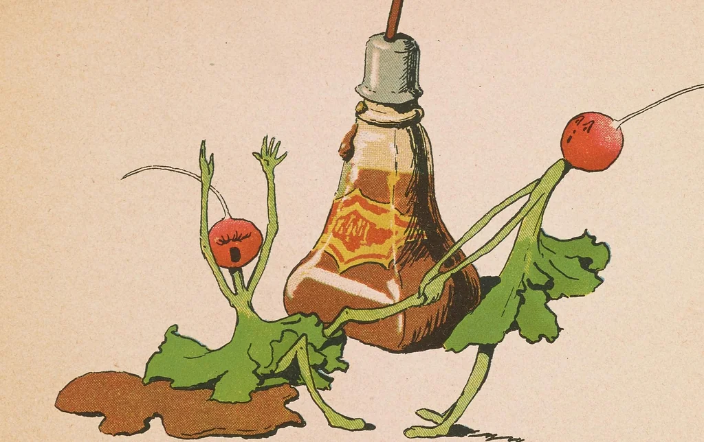 An illustration from Die tragische Rettichgeschichte, 1920, leaf 18