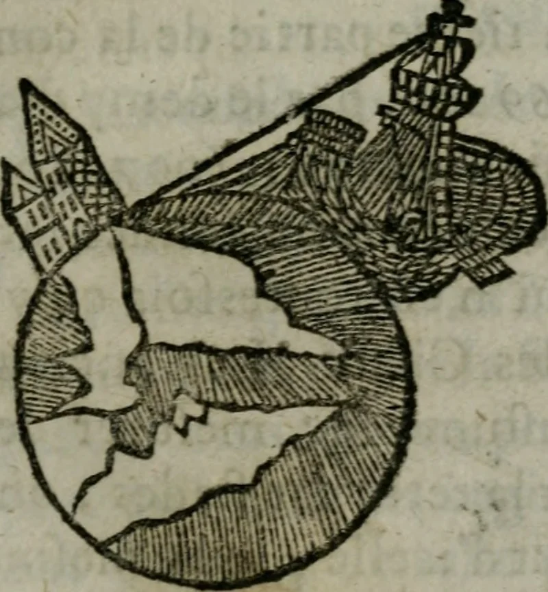 An illustration from Traicté de la sphere dv monde. Diusé en cinq liures, 1664, leaf 190