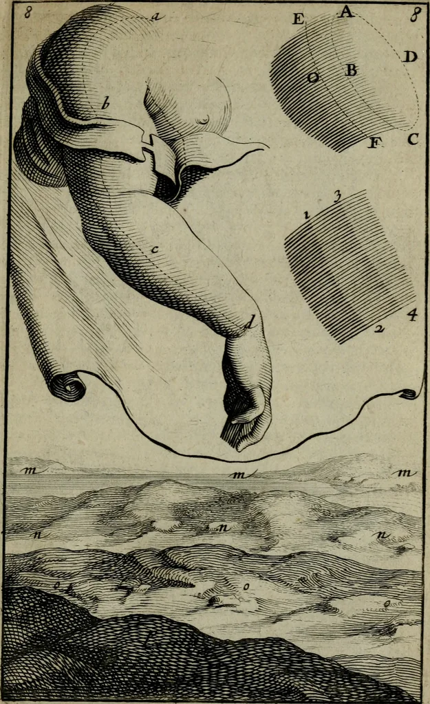 An illustration from Traicté des manieres de graver en taille dovce svr l'airin. Par le moyen des eaux fortes, & des vernix durs & mols. Ensemble de la façon d'en imprimer les planches & d'en construire la presse, & autres choses concernans lesdits arts, 1645, leaf 60