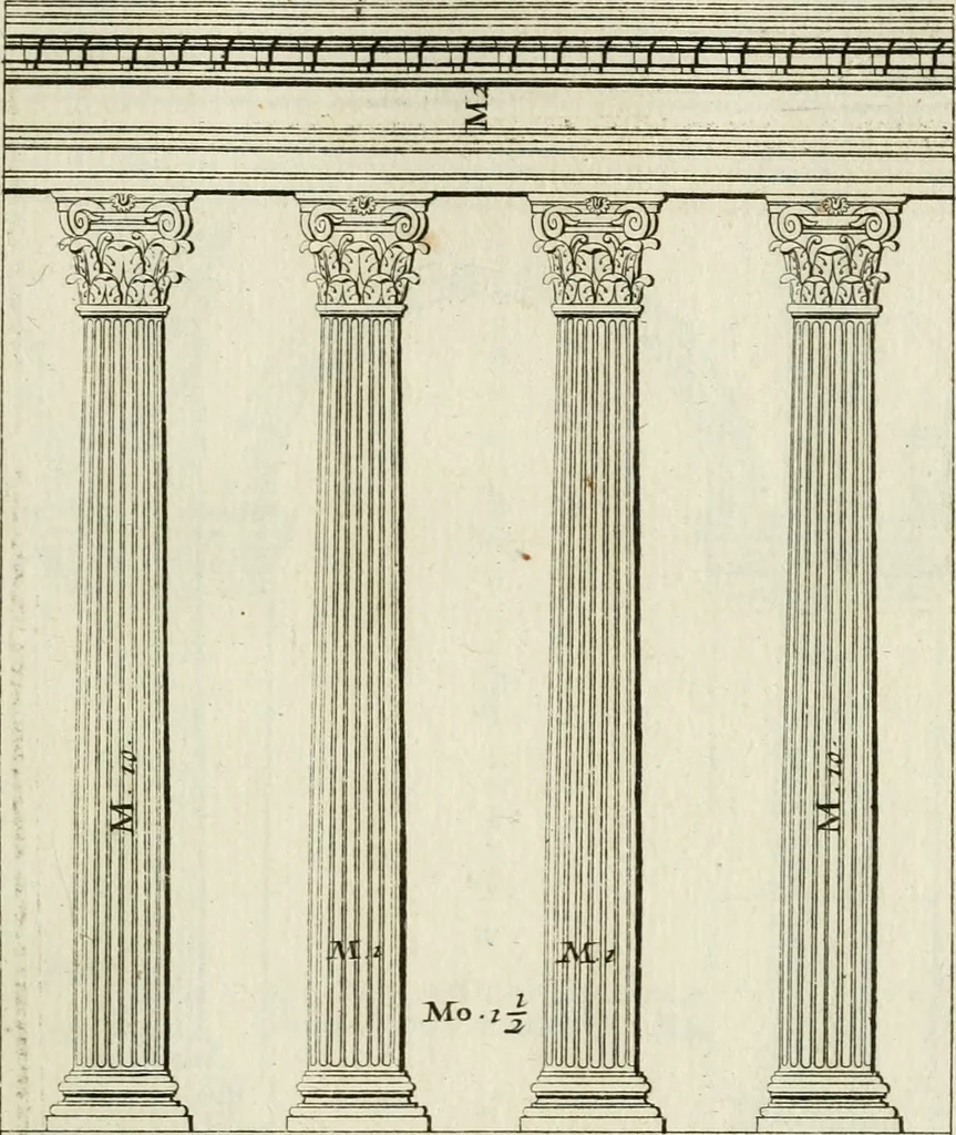 An illustration from Traicté des cinq ordres d'architecture, desquels se sont seruy les anciens, 1645, leaf 106