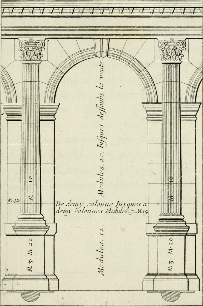 An illustration from Traicté des cinq ordres d'architecture, desquels se sont seruy les anciens, 1645, leaf 108