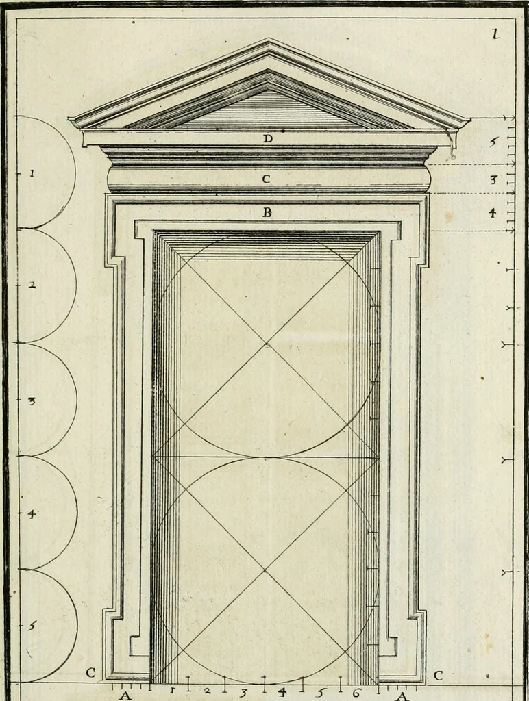 An illustration from Traicté des cinq ordres d'architecture, desquels se sont seruy les anciens, 1645, leaf 188